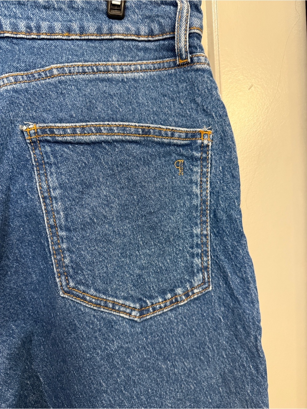 Pilcro High-Rise Wide Leg Women’s Jeans in Dark Blue - Picture 7 of 8